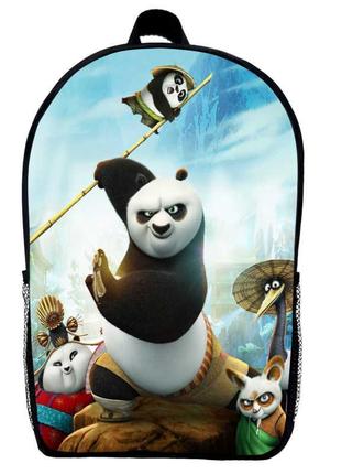 Рюкзак панда кунг-фу дитячий (gear bag kf mini 02) чорний, 29 х 21 х 9 см