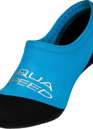 Носки для бассейна aqua speed neo socks 6782 (177-01) 34-35 черно-голубой (5908217667847)