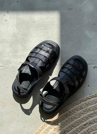 Дуже зручні босоніжки з натуральної шкіри замші замшеві сандалі6 фото