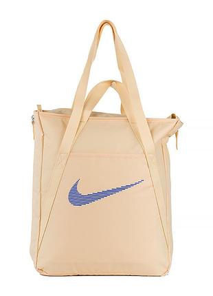 Женская сумка nike nk gym tote бежевый one size (dr7217-294)