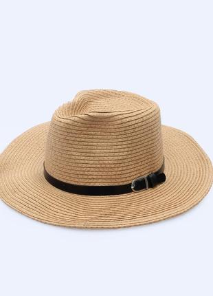 13-130 жіночий капелюх федора з широкими полями женская летняя шляпа шляпка панамка пляжная