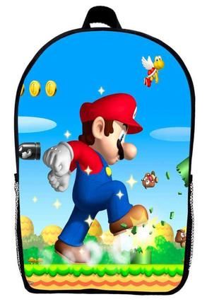 Рюкзак марио детский (gear bag mario mini 01) черный, 29 х 21 х 9 см