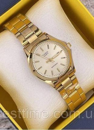 Чоловічий наручний кварцовий годинник casio a484 l gold-gold