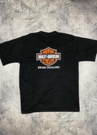 Винтажная футболка harley davidson big logo vintage