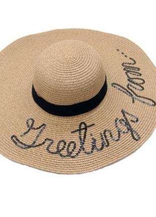 13-131 жіночий капелюх з широкими полями женская летняя шляпа с широкими полями шляпка панамка