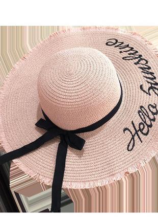13-132 жіночий капелюх з широкими полями женская летняя шляпа с широкими полями шляпка панамка