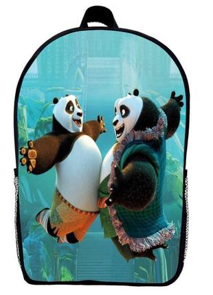 Рюкзак панда кунг-фу дитячий (gear bag kf mini 01) чорний, 29 х 21 х 9 см