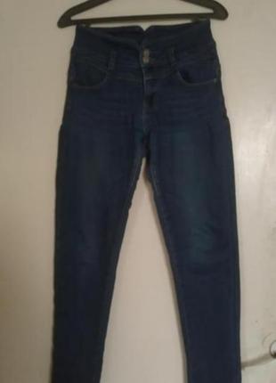 Теплі флісові джинси жіночі вузькі зимові штани з високою талією, від lee. універсальні штани олівець2 фото