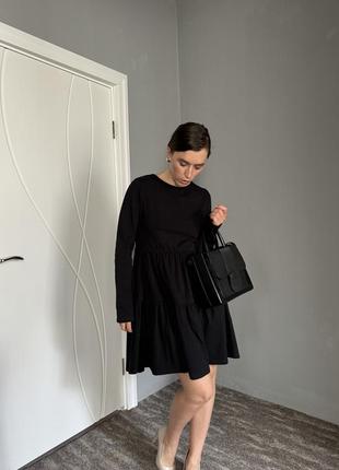 Платье черное платье сарафан