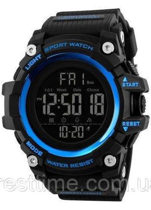 Чоловічий наручний електронний годинник skmei 1384bu blue