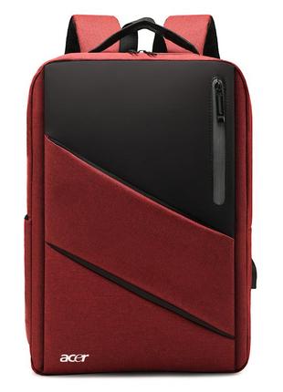 Рюкзак противоударный для ноутбука 15,6" acer красный ( код: ibn030r5 )