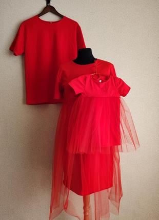 Сукня фатинова дитяча плаття для доньки з комплекту фемелі лук(мама донька)
