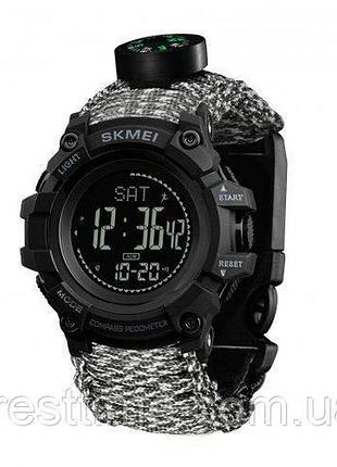 Чоловічий наручний електронний годинник skmei 1356acupk acu tactic compass