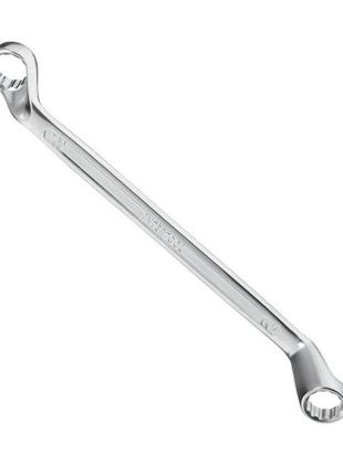 Ключ накидний 16-17 мм crv, покриття сатин-хром prof din3113 intertool xt-1216