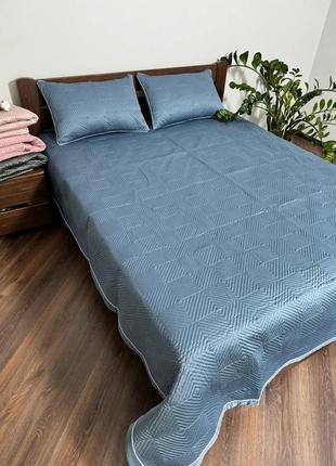 Двухсторонние стеганые сатиновые покрывала с наволочками 😍
