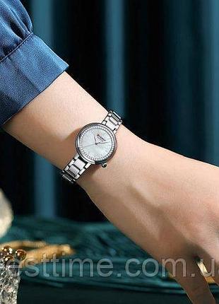 Жіночий кварцовий годинник curren 9089 silver-white