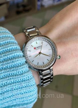Жіночий кварцовий годинник curren 9089 silver-white