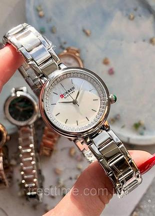 Жіночий кварцовий годинник curren 9089 silver-white