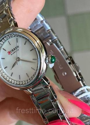 Жіночий кварцовий годинник curren 9089 silver-white