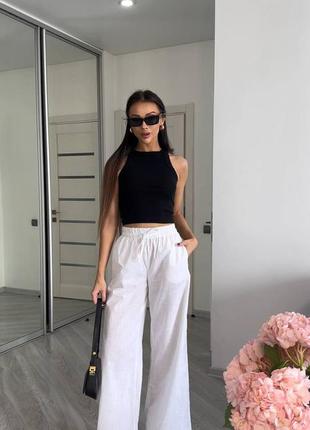 Лляні брюки