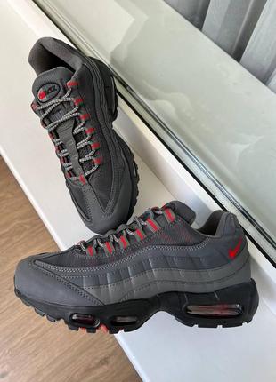 Nike air max 95 dark grey red