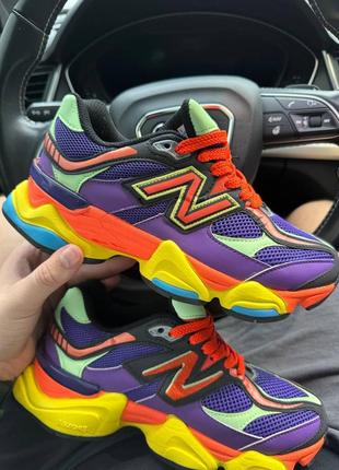 Яркие очень крутые new balance 9060 «prism purple» multicolor