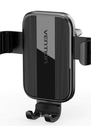 Автомобільний тримач для телефону "автозажимний" триконтактний vention duckbill clip black square fashion type