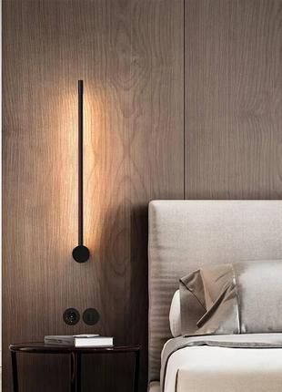 Бра led 27055 чорний 11х6х102 см.