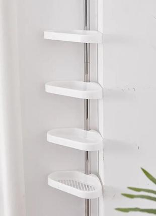 Угловая полка для ванной комнаты multi corner shelf gy-188 белая