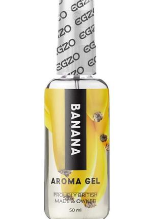 Съедобный лубрикант для орального секса со вкусом банана egzo aroma gel banana, 50 мл