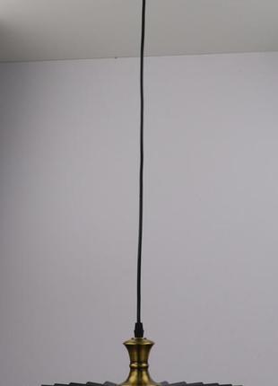 Люстра підвісна loft на 1 лампочку 25721 чорний 20-120х35х35 см.
