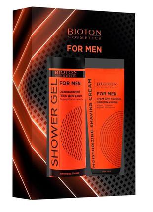 Біотон набір for men no21 (крем для гоління, 75 мл + гель для душу, 250 мл) (4820026157382)