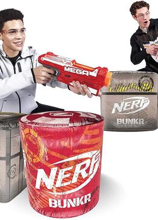 Бункеры и укрытия нерф nerf bunkr battle stackers inflatable battlezone pack