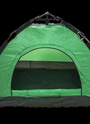 Палатка автоматическая 4-х местная зеленая