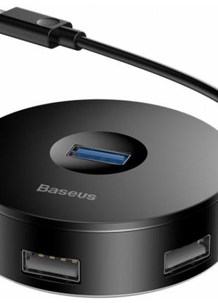 Адаптер baseus round box hub adapter для macbook type-c to usb