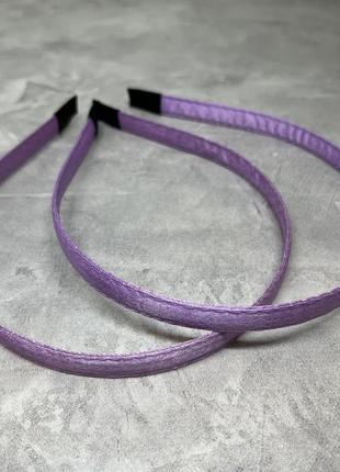 Обруч для волос (металлический), ширина 1,2 см, цвет-лиловый, шт.