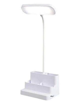 Світлодіодна лампа на робочий стіл led lamp 7036 біла