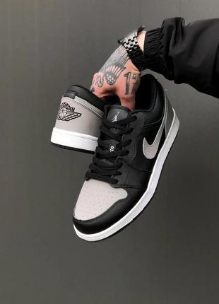 Air jordan 1 low black gray  plnaj015