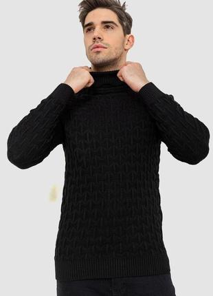 Гольф-светр чоловічий, колір чорний, 161r619