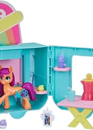 Ігровий набір hasbro my little pony rarity toys зірковий трейлер санні sunny starscout f6339