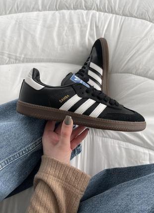 Adidas samba black brown  plasm001