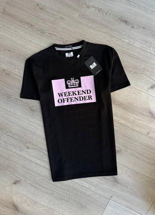 Чорна футболка weekend offender original, футболочка вікенд офендер, футболки