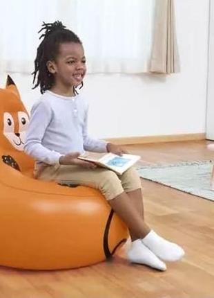 Bestway 75116-fox (72 x 72 x 72см) надувное кресло, оранжевое