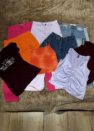 9 вещей состояние новых джинсы кофта топ блуза юбка шорты бренд