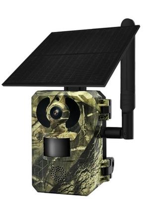 Фотовушка для полювання з lte-модулем hunting camera 4g камера з датчиком руху та сонячною батареєю