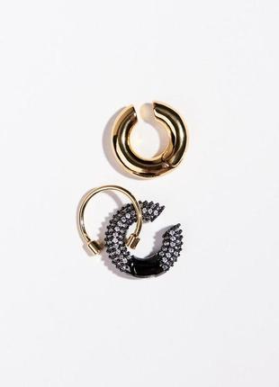 Сережки ear cuff из цирконием — ограниченная серия