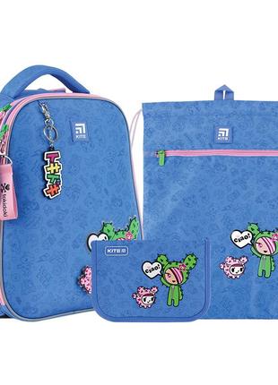Набор kite рюкзак + пенал + сумка для обуви set_tk22-531m tokidoki