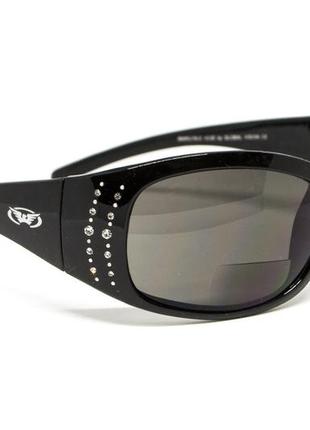 Бифокальные защитные очки global vision marilyn-2 bifocal (gray +2.5), серые с диоптриями +2.5