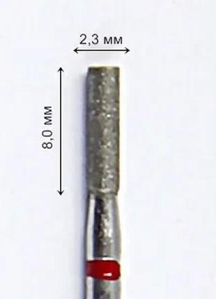 Бор алмазный hp для прямого наконечника цилиндр 2,3/8,0 мм dfa мелкий алмаз (fa23) 806.104.111.514.023