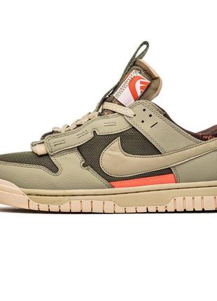 Кроссовки nike air dunk jumbo “medium olive”1 фото